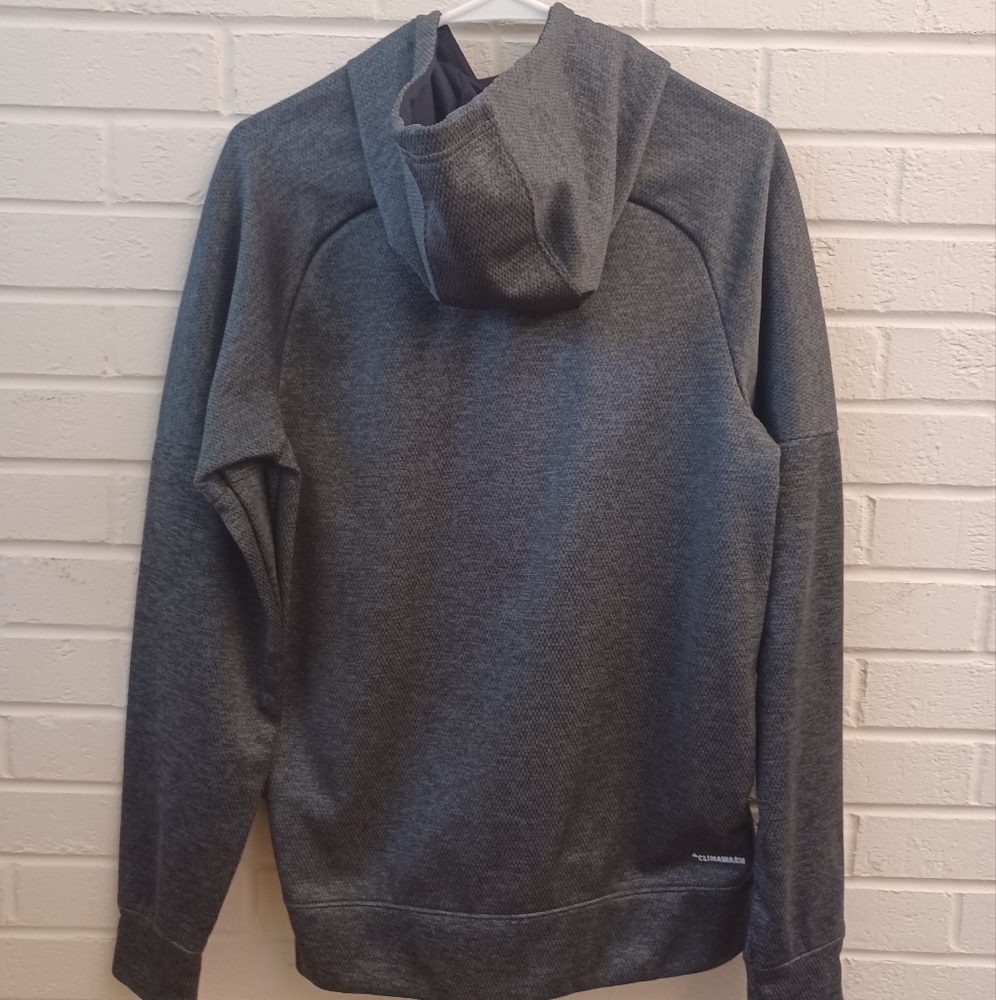 Adidas Mens Grey Hoodie - Picture 2 of 6